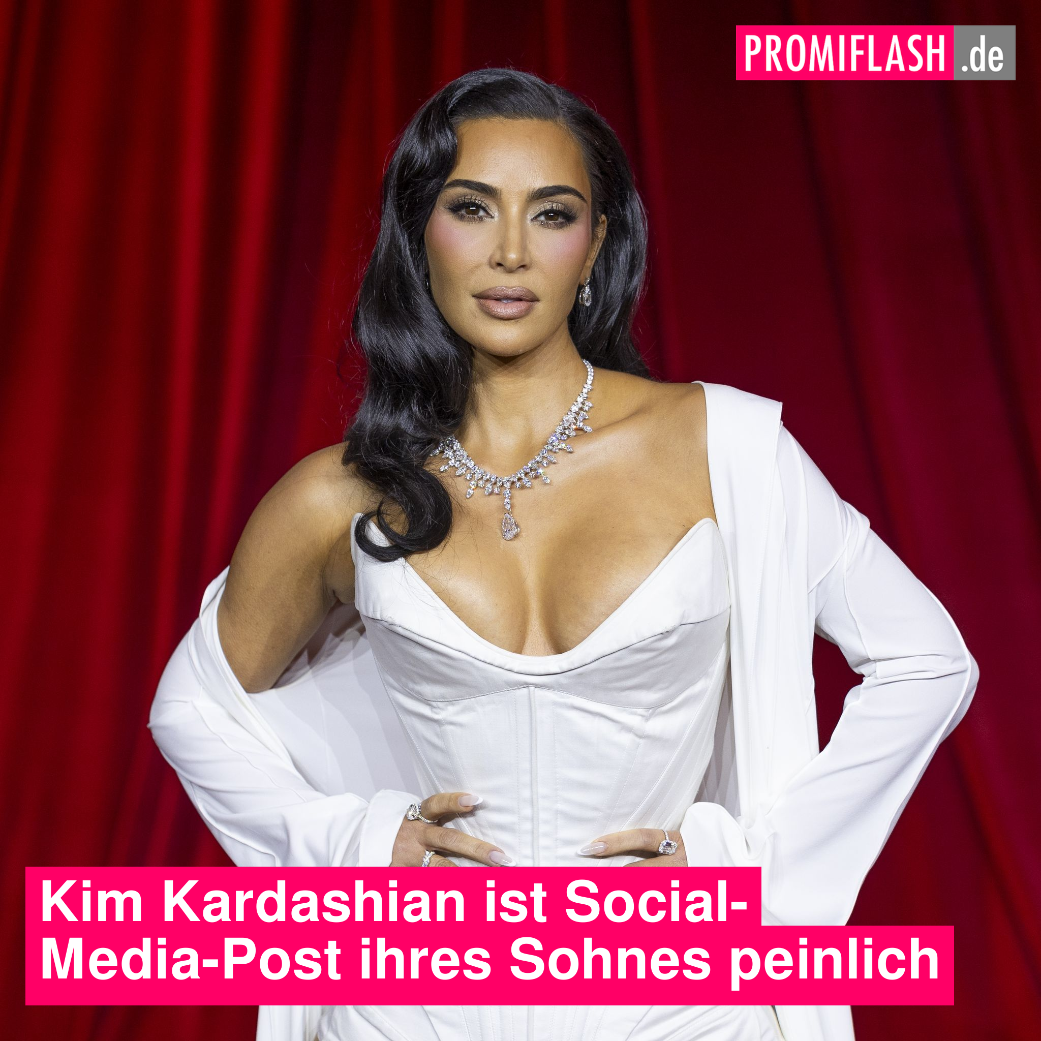 Kim Kardashian ist Social-Media-Post ihres Sohnes peinlich, image size:2048x2048