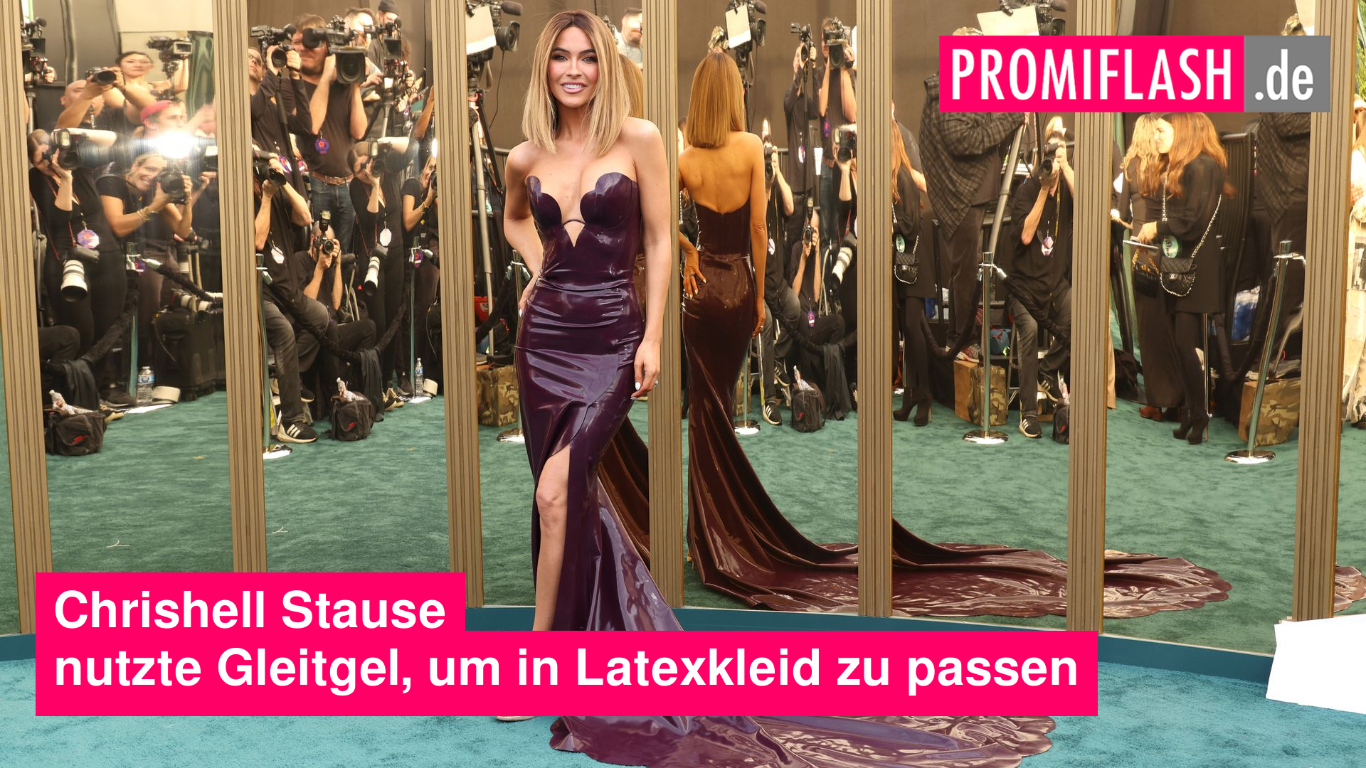 Chrishell Stause nutzte Gleitgel, um in Latexkleid zu passen