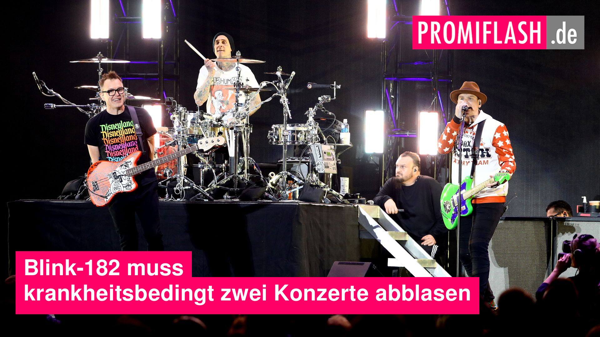 Blink-182 muss krankheitsbedingt zwei Konzerte abblasen