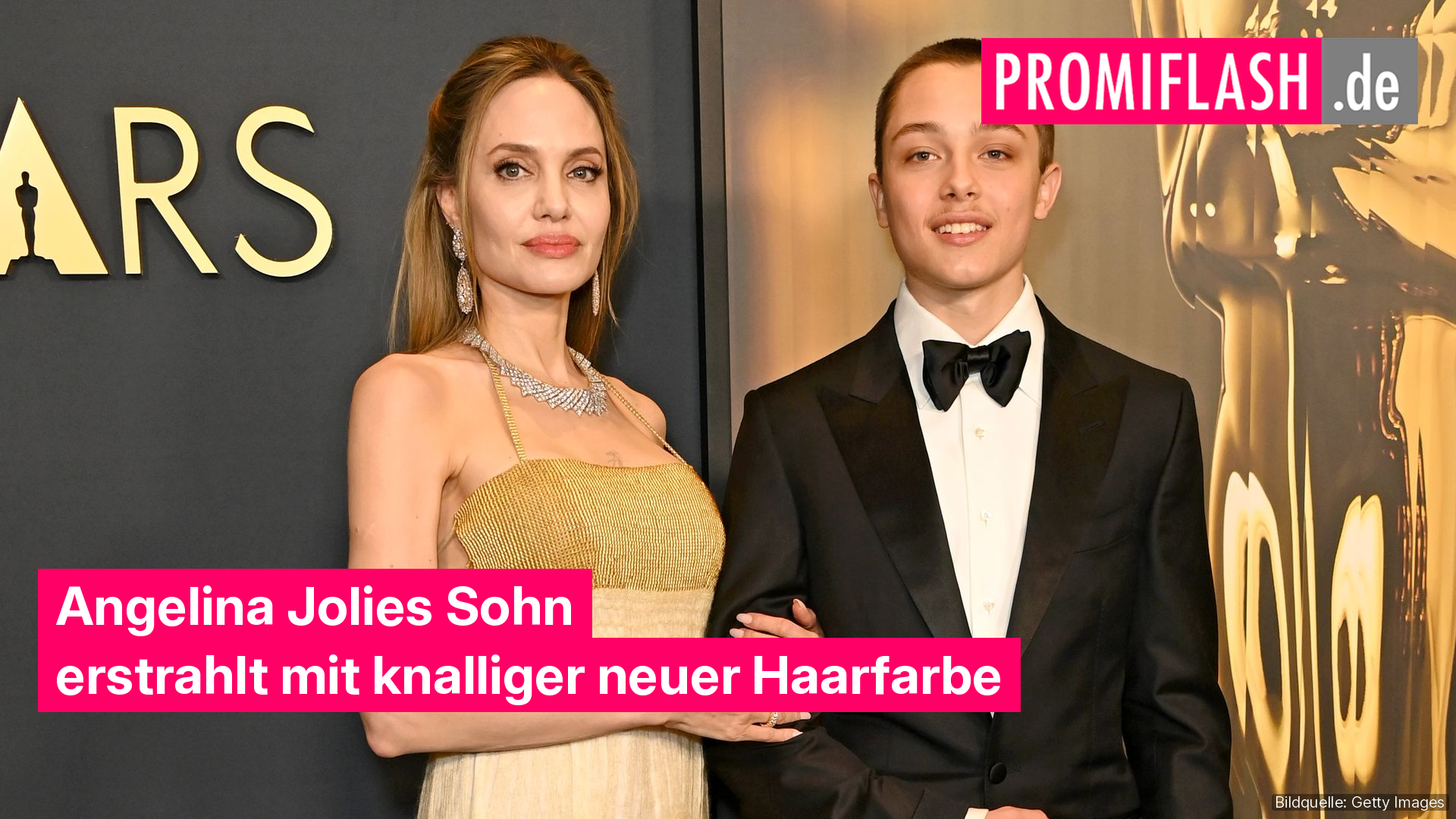 Angelina Jolies Sohn erstrahlt mit knalliger neuer Haarfarbe